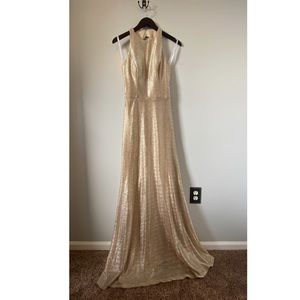 Size 4 Haley Paige Gold Dress